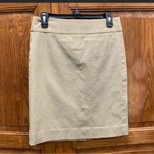 Banana Republic Khaki Pencil Skirt Size 6